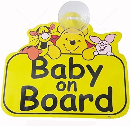 Fusion Baby On Board Pooh Auto Accessory