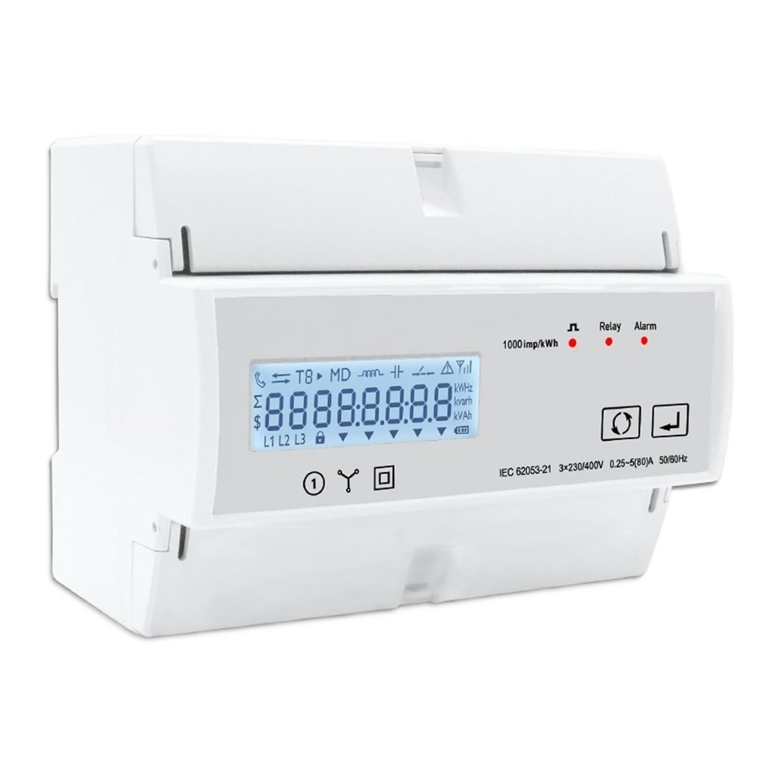 Monitoraggio Dell'Energia del Contatore Intelligen Smart Life TUYA Contatore di Energia Trifase Timer Misuratore di Potenza WiFi