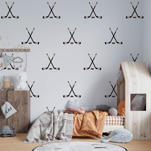 Vinilo decorativo hockey 16 piezas para habitación infantil miniatura 1