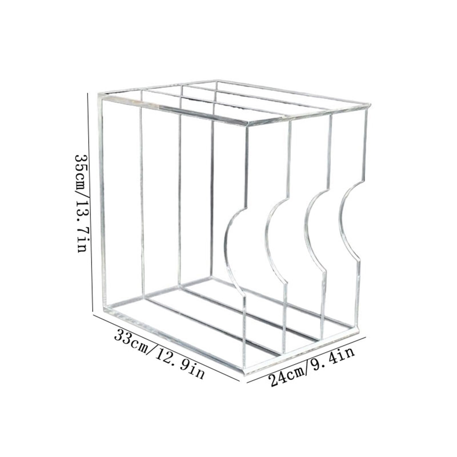 Rack per dischi Scaffale espositivo for dischi in vinile in acrilico a tre livelli, scaffale for album e libri