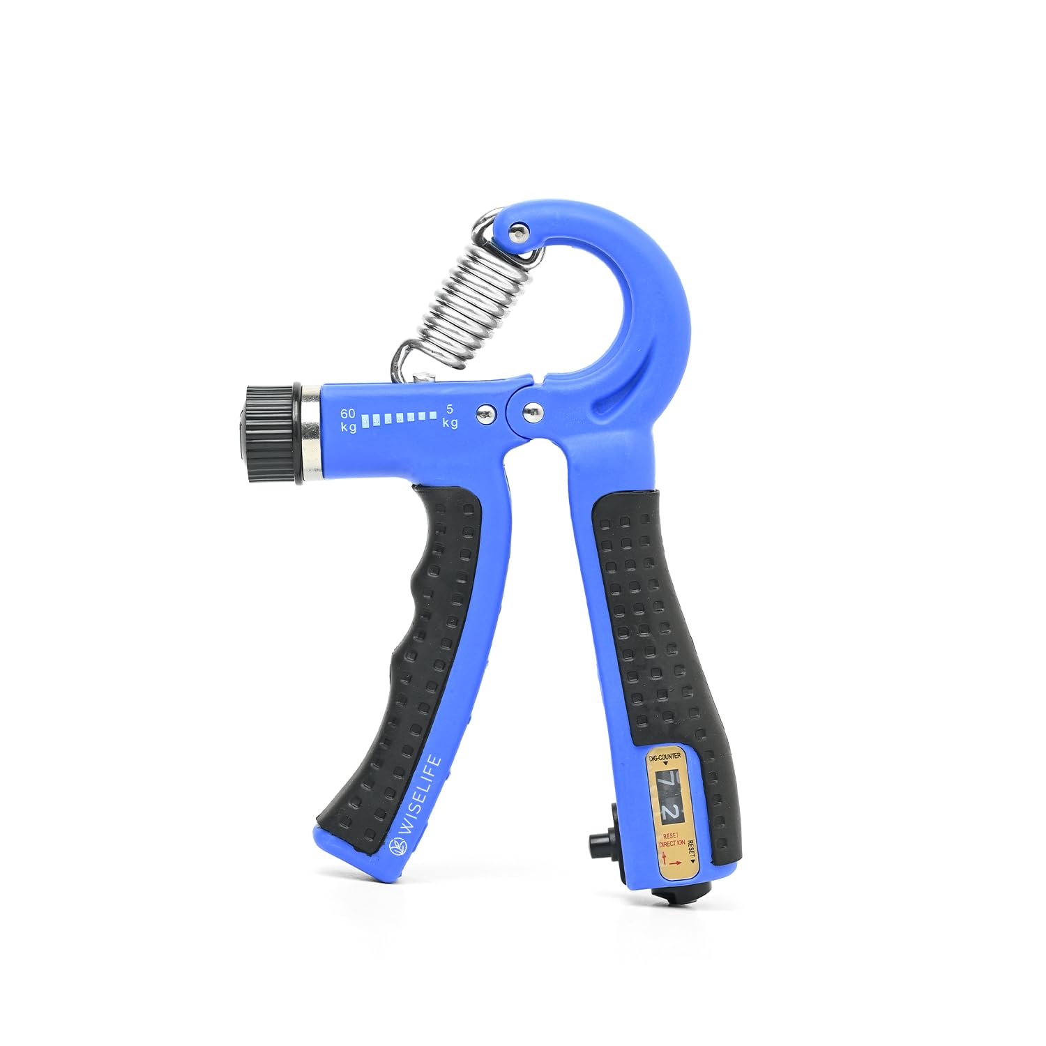 Wiselife Handgrip Strengthener with Counter for Men, Women & Kids | Hand Gripper Equipment for Gym & Home Workout | Adjustable Resistance Up To 60 Kg | Power Gripper For Finger, Forearm (Blue) (B0CGXHL7N8) Amazon Price History, Amazon Price Tracker