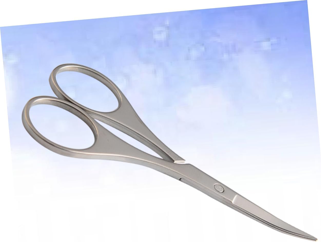 1pc Stainless Steel Nose Hair Scissors and Eyebrow Trimmer Safe Precision Grooming Tool for Men and Women Rounded Tip Design for Easy and Trimming