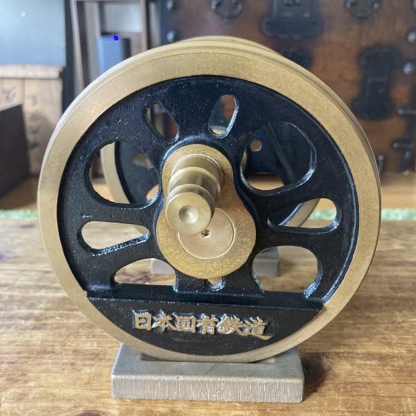 鉄道　レトロ　機関車　ミニSL 本物　鋳物車輪　2個セット　鉄道部品　鉄道グッズ 鉄道 レトロ 機関車 ミニSL 本物 鋳物車輪 2個セット 鉄道部品