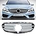 XXFF Rejilla Frontal para Parrilla de riñón, par de Rejillas de Repuesto para Parachoques Delantero Negro Brillante para Mercedes Benz Clase E W212 E200 E260 E300 E63 2013-2015