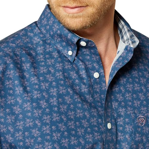 Ariat Men's Denim Blue Wrinkle Free Darwin Shirt4