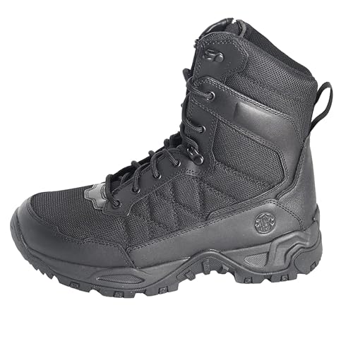 Image of Smith & Wesson - Scout 8 inch Hot Weather Side-Zip Boot, Breathable Lightweight Tactical Outdoor /Motorcycle /Hiking Footwear