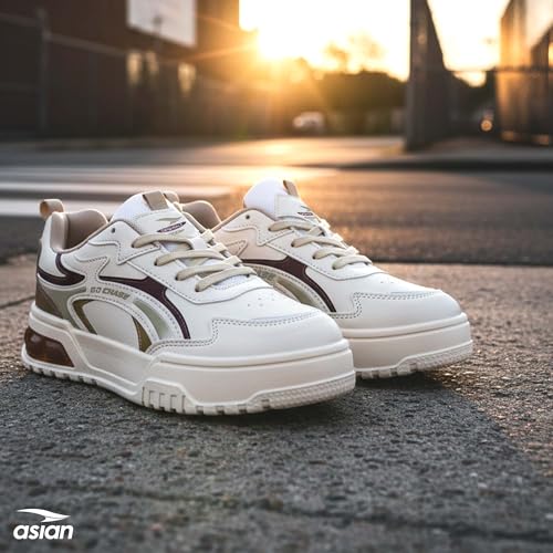 Image of ASIAN Victoria-01 Chunky Sneakers for Women & Girls | Lightweight Fashion Shoes with Cushioned Sole, Cool Colour Design & Stylish Look for Casual Wear, Travel, College & Outfits