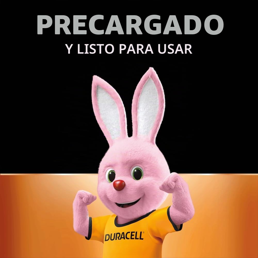 12 pilas recargables Duracell AA, 2500 mAh (3 blísters de 4 baterías) y 12 pilas recargables