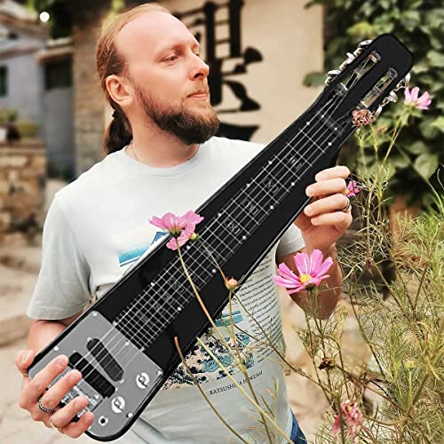 Guitare électrique à 6 cordes en acier Noir Cover