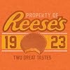 Tee-Luv-Reeses-Peanut-Butter-Cup-T-Shirt-Retro-Reeses-Candy-Logo-Shirt Tee Luv Reese's Peanut Butter Cup T-Shirt - Retro Reeses Candy Logo Shirt (Orange Heather) (M)