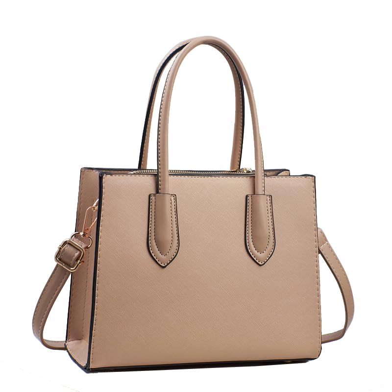 Pu Leather Tote Bag for Women Waterproof Handbags With Zippper Shoulder Bags Medium Crossbody Purses