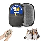 Potaroma Luva reutilizável para remoção de pelos de animais de estimação – Ferramenta eletrostática para remoção de pelos de cães e gatos para roupas, móveis, sofá, tapete, cortina e roupa de cama