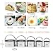 HULISEN Biscuit Cutter Set (5 Pieces/Set), Round Cookies Cutter with Handle, Professional Baking Dough Tools, Gift Package
