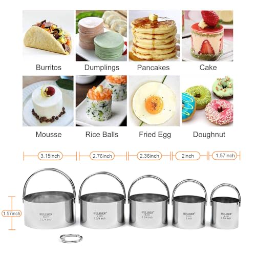 Hulisenbiscuitcutterset5piecessetroundcookiescutterwithhandleprofessionalbakingdoughtoolsgiftpackage Urban Country Home Decor Hulisen biscuit cutter set 5 piecesset round cookies cutter with handle professional baking dough tools gift package urban country home decor