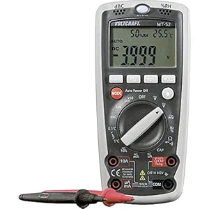 VOLTCRAFT MT52 Multimeter Digitaal Milieumeetfunctie CAT III 600 V Weergave (counts): 4000