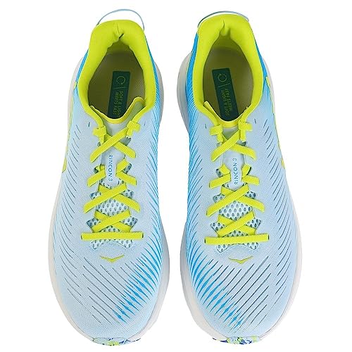 HOKA ONE ONE Men's Rincon 3 Running Shoes, Ice Water/Diva Blue, 8 M US2