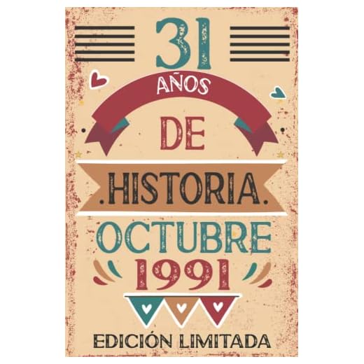 31 Años De Historia Octubre 1991: Libro de visitas, cuaderno, 110 páginas de felicitaciones, idea de regalo, regalo Para la esposa, novia, mujer, La madre