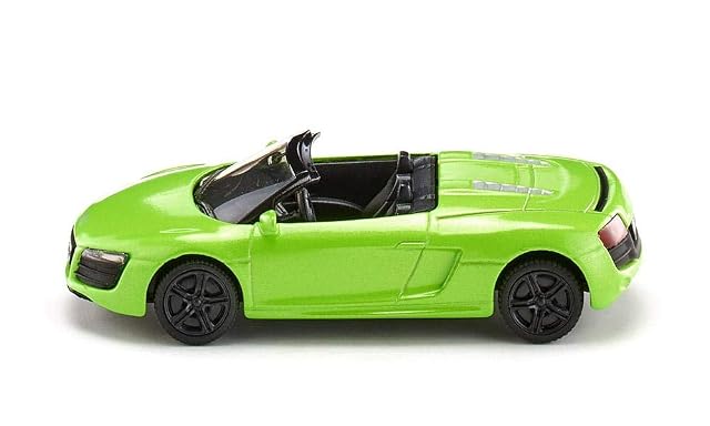siku 1316, Audi R8 Spyder, Metal/Plástico, Verde, Vehículo de juguete para niños