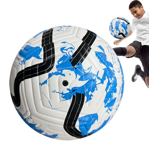 Genérico Tamaño 5 Fútbol - Material para niños, Bola Deportiva al Aire Libre | Tamaño estándar con Recubrimiento Suave para Festivales, Entrenamiento Escolar, Patadas de Ocio, Adolescentes, jugad