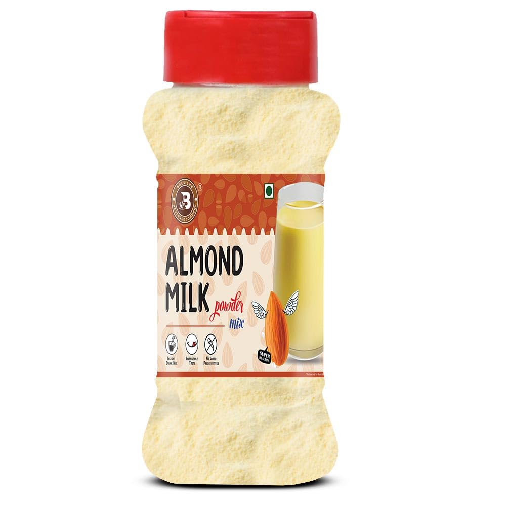 Brew Lab Almond Milk Powder Excellent Source Of Protein Nutritious & Delicious Drink Mix (100 g)