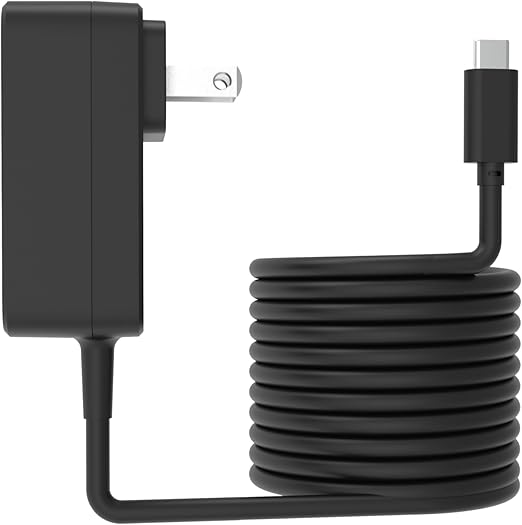 Vilros 27W -5V/5A USB-C Power Supply Compatible with Raspberry Pi 5 & Apple Devices with USB-C Charging Port (Black)