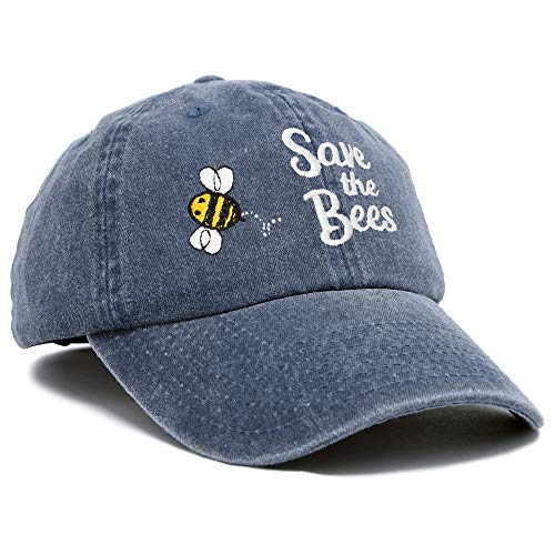 Image of DALIX Save The Bees Baseball Cap Dad Hat Embroidered Women Girls