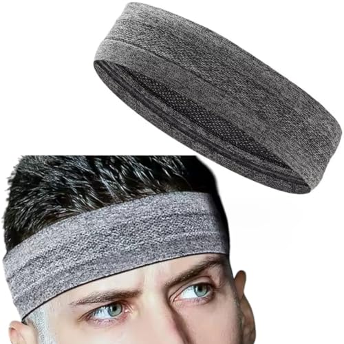 XFYT Smart Comfortable Headband for Men and Women | Breathable Fitness Gym Workouts Head Band | Sweat Anti Microbial Anti Slip Hairband for Tennis Cricket Sports (Grey) (B0D8HC9T54) Amazon Price History, Amazon Price Tracker