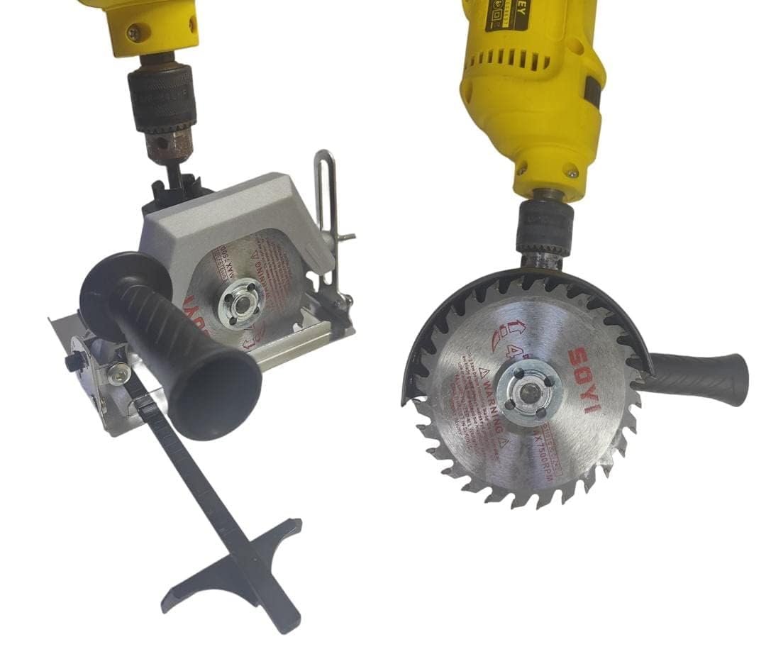 Hetkrishi Portable 2 in 1 Wood Cutter Attachment ideal for Drill Machines & Angle Grinders (B0C8N3HJGV) Amazon Price History, Amazon Price Tracker