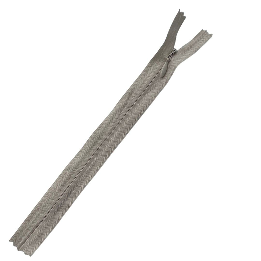 Plush Addict Cream 22" Invisible Zip - 56Cm Concealed Zip For Dressmaking And Skirts - Closed Ended Zipper