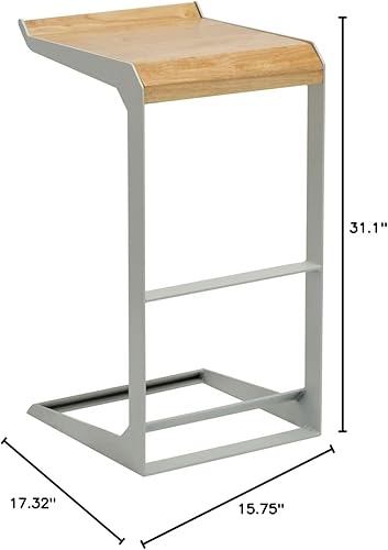 Miniatura 2 de Bromi Design Logan Barstool- Blanco