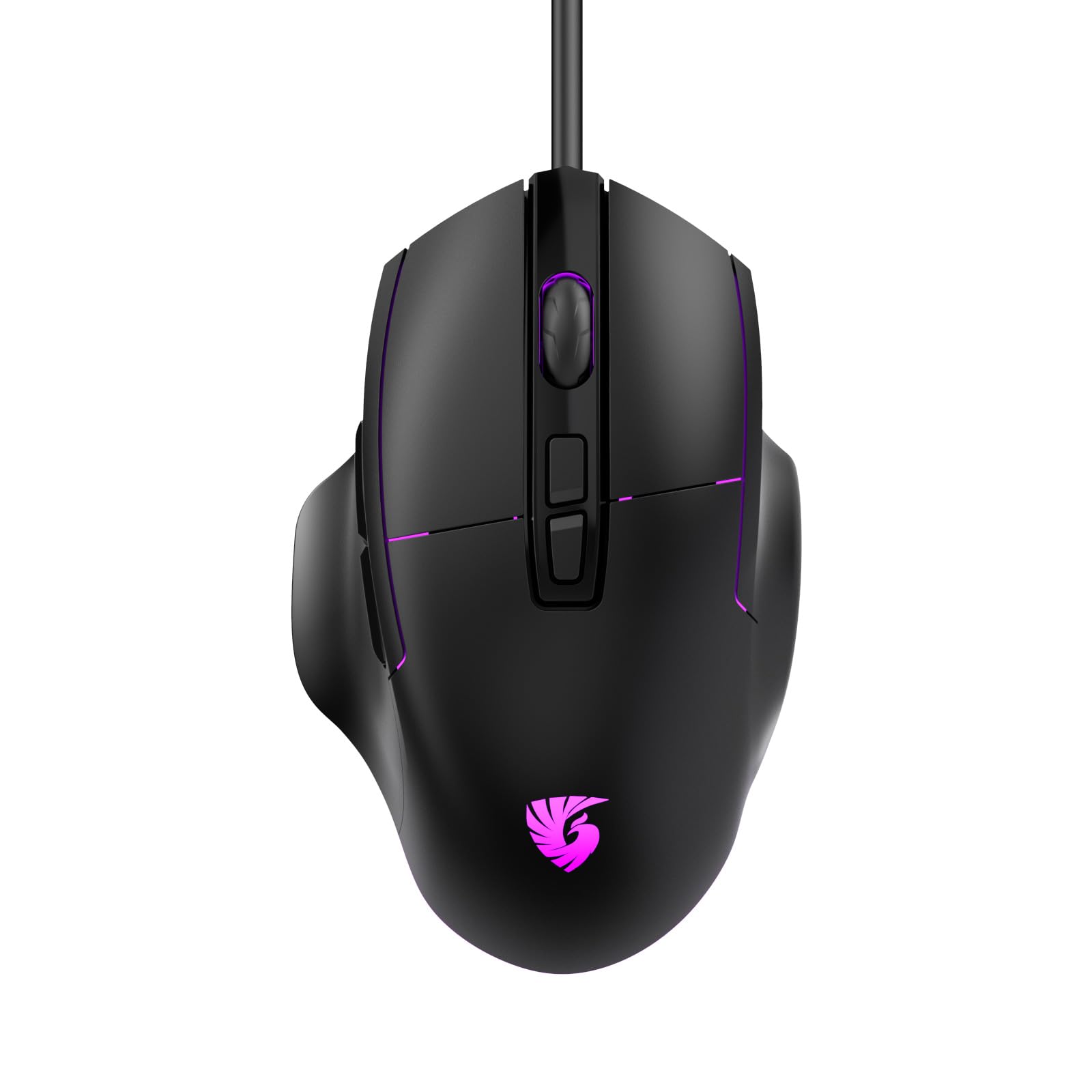 chatreey Wired Gaming Mouse - USB Computer Corded Mice with 7200DPI, 7-Button Programmable for Business Home Office, Ergonomic Shape for Windows