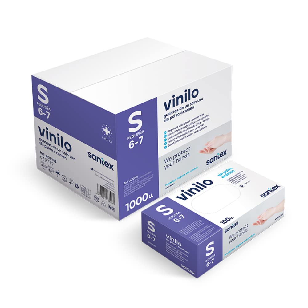 Guanti In Vinile Senza Polvere UVIPW6 - Taglia S - Conf.100 Pz - Foto 6