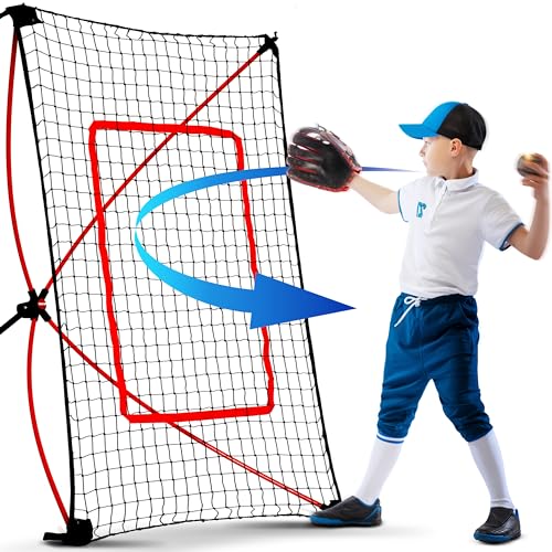 Baseball Training Net - Gifts for Kids, Teens, Child & Youth | Baseball Practice Nets Rebounders - Hitting, Pitching and Batting, Skill Development