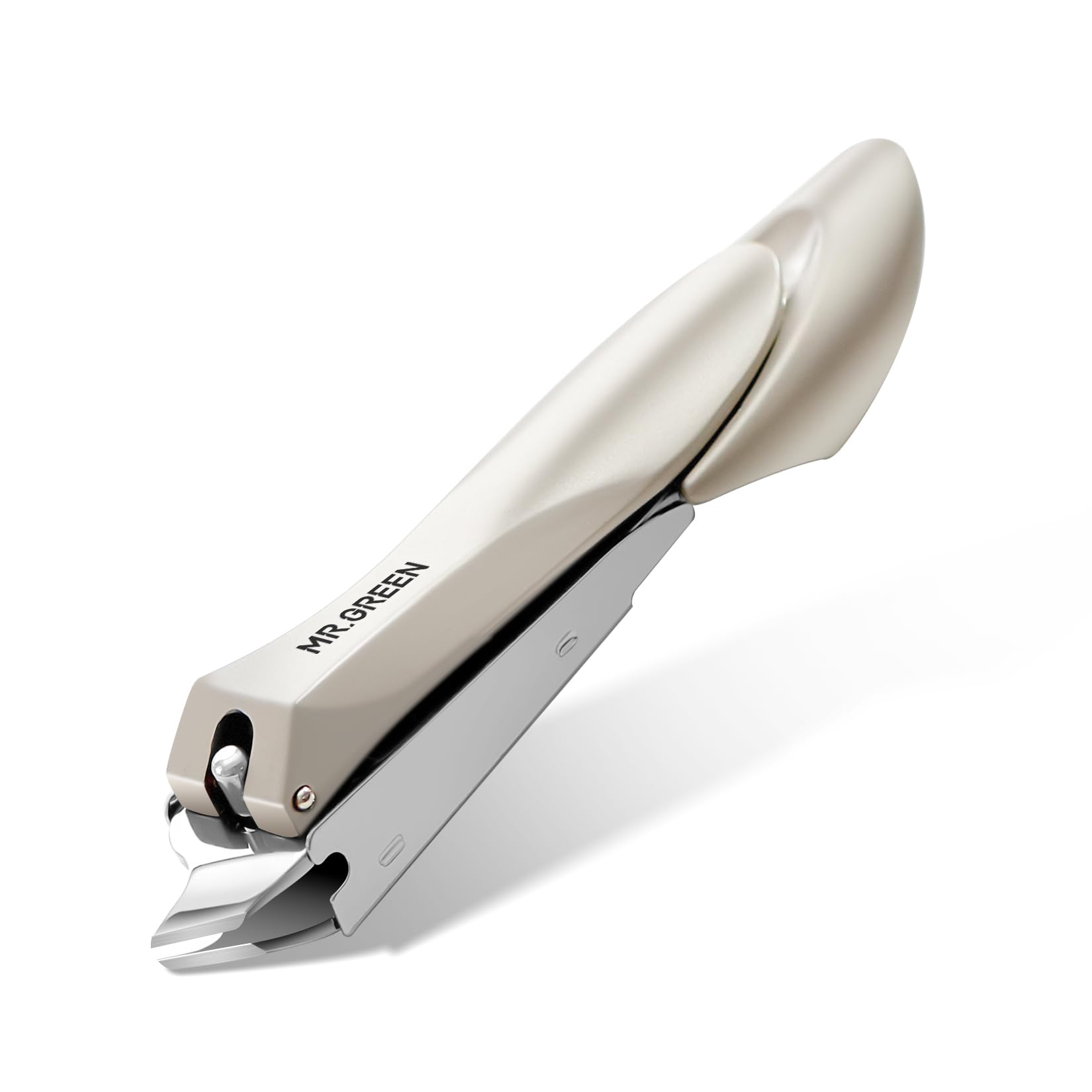 MR.GREEN Slanted Edge Nail Cutting Clippers Cuticle Nippers Tool Stainless Steel Dead Skin Oblique Tip Trimmer Manicure Scissors (Mr-1127 (Small))