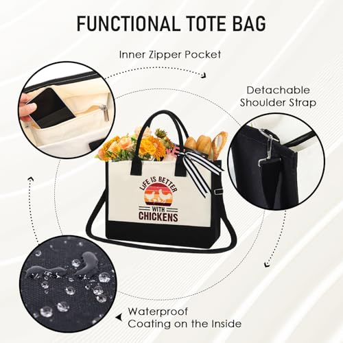 Bolsa Tote de Lona para Mujer miniatura 5