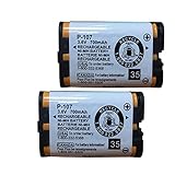 GEILIENERGY HHRP107 Rechargeable Batteries Compatible with for Panasonic HHR-P107 HHR-P107A HHRP107A Cordless Phone 3.6v 700mAh Ni-MH (2 Pack)