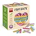 Produktbild bioblo Fun Box Pastel-Mix mit 200 Bausteinen | Nachhaltige Bausteine für Kinder ab 3 Jahren | Holzbausteine Kinderspielzeug | Spielzeug Bauklötze & Balanciersteine | Exklusiv auf Amazon erhältlich