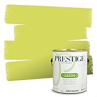 Vista 96 de PRESTIGE Pinturas de pintura exterior e imprimación en uno, 1 galón, plano, combinación comparable de Benjamin Moore* Manzanilla*