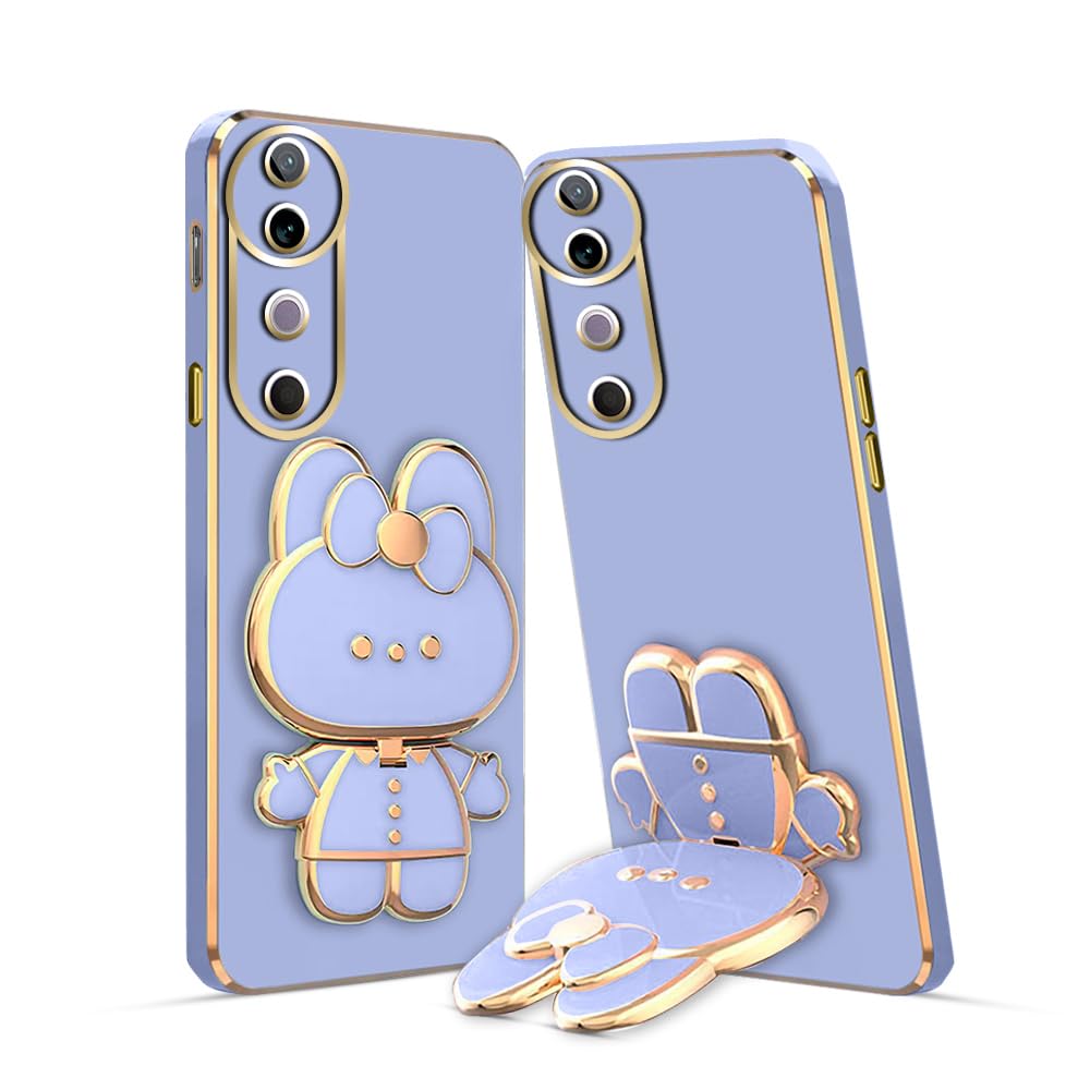 KARWAN®️ 3D Cat Back Case and Cover with Stand Compatible for Vivo V40 Stand Mirror | Camera Protection | Electroplated | Folding Stand -Blue (B0DC6WPK9F) Amazon Price History, Amazon Price Tracker