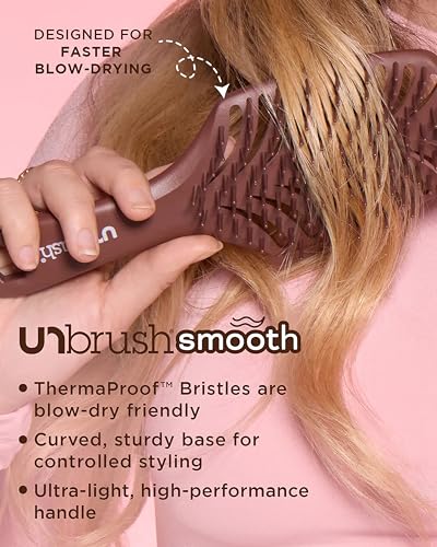 Image of FHI Heat UNbrush Smooth Collection Heat Resistant Detangling Smoothing Brush for Pain-Free Brushing on All Hair Types