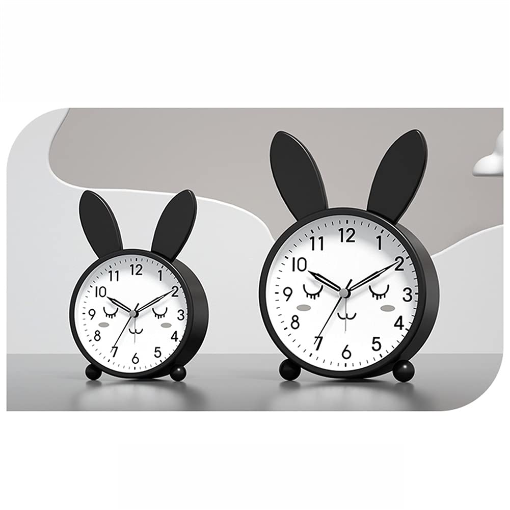 budzik Metalowa skorupa Mały budzik Miękkie światło Night Light Studio Sypialnia Mute Alarm Watch Specjalny Zegar Wózensu High Volion alarm(F)
