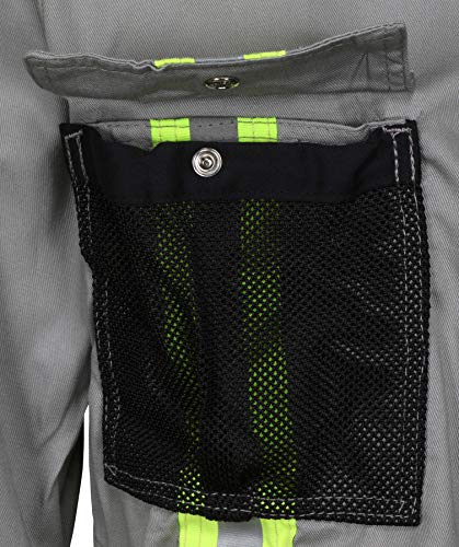Image of MCR Safety Summit Breeze Flame Resistant FR Long Sleeve Coveralls, 7 oz Cotton, Reflective, Vents, Gray, 40