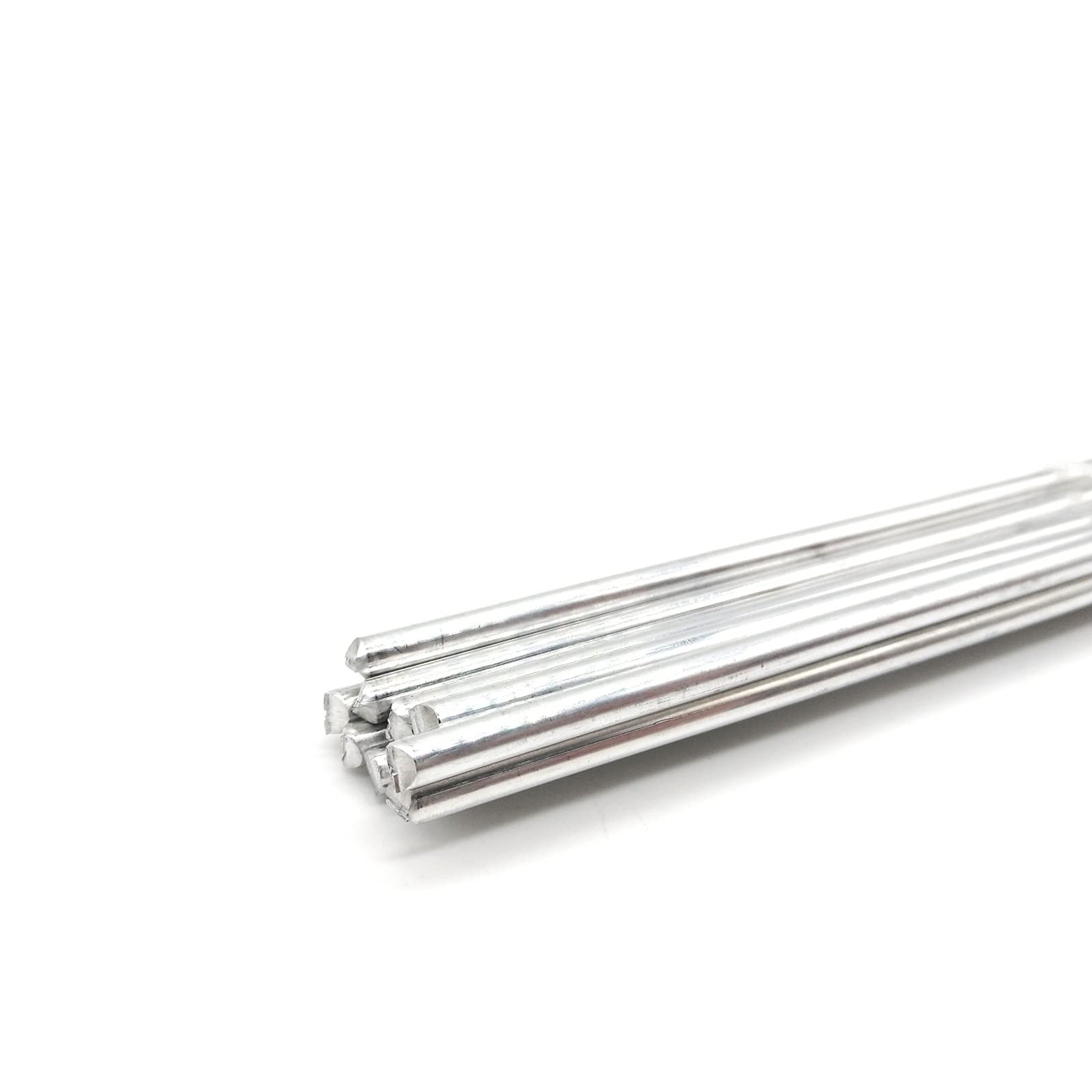 Varillas de soldadura simples, varillas de reparación de soldadura, suministros Tig, soldadura de aluminio a aluminio o cobre, varilla de soldadura de baja temperatura para acero (Color : 50pcs, Si