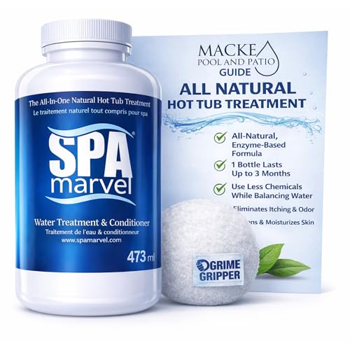 Spa Marvel Treatment and Conditioner Plus Hot Tub Sponge Oil Absorber - 1 Pack