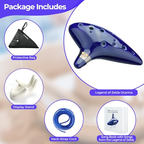 Ohuhu 917-03300-16 Zelda Ocarina With Song Book thumb #7