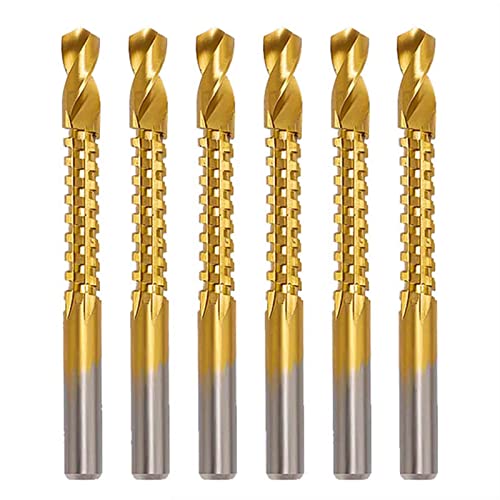 KXJSMAH 6 stücke Kobaltbohrer-Set-Spiralschraube Metrik-Verbund-Hahn-Bohrer-Tap-Twist-Bohrer-Set zum Schneiden von Bohrpolieren (Color : 6PCS 5mm) Cover