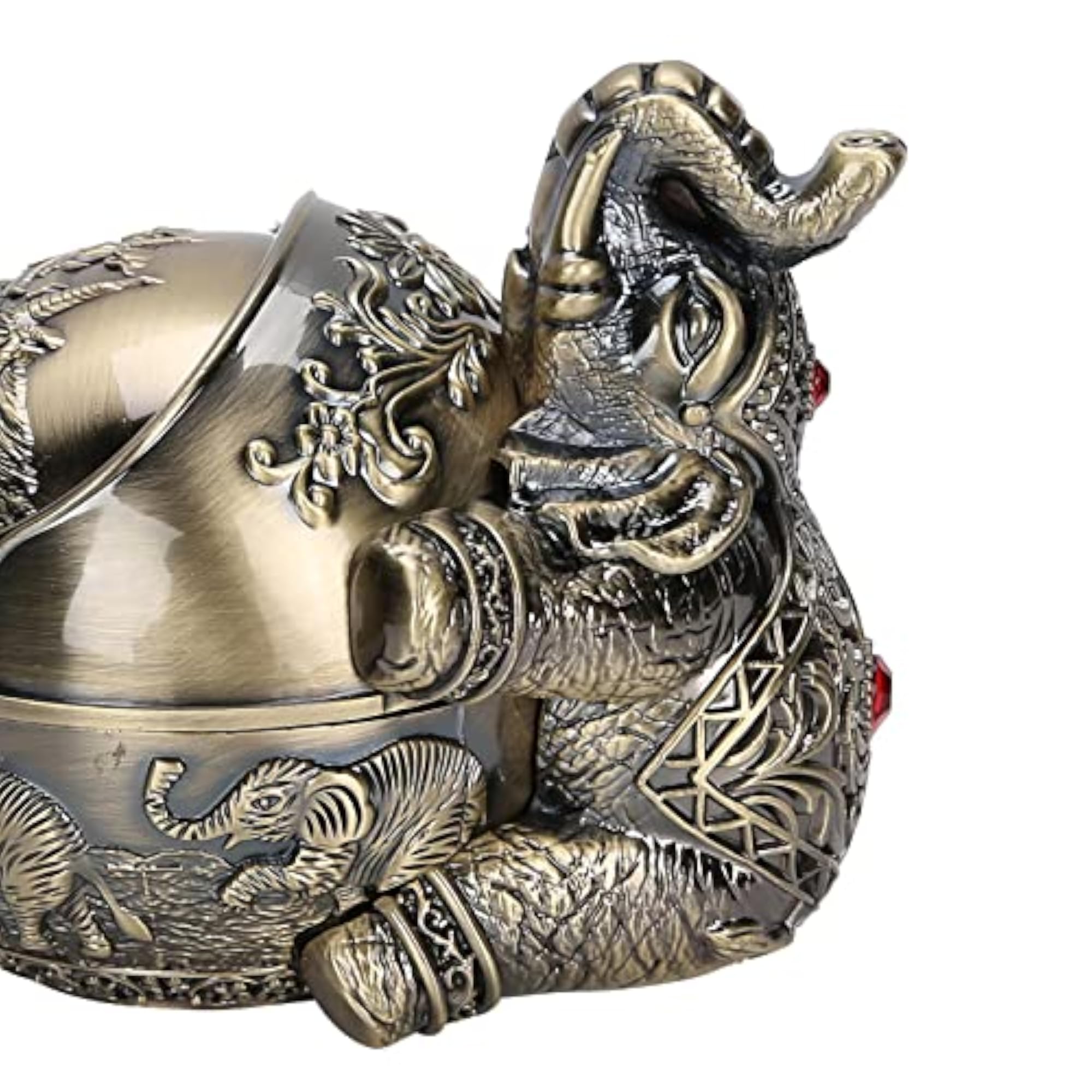 Embossed Decorative Desktop Ashtray for Office Bar