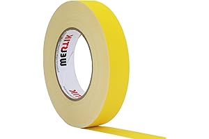 WELSTIK Yellow Duct Tape 1 Inch - 10% Longer Standard Roll Gaffer...
