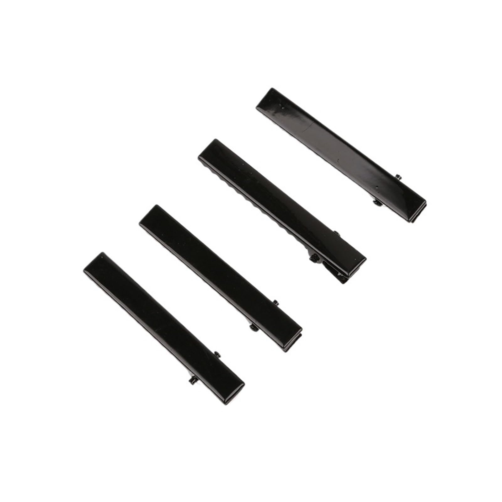 20 pezzi di fermagli for capelli in metallo rodio nero materiale fai da te for strumenti for lo styling dei accessori per Donne(7.4cm 20Pcs Rhodium)