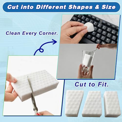 Hbfarosm 2X Density Melamine Eraser Sponges 20-pack — view 4